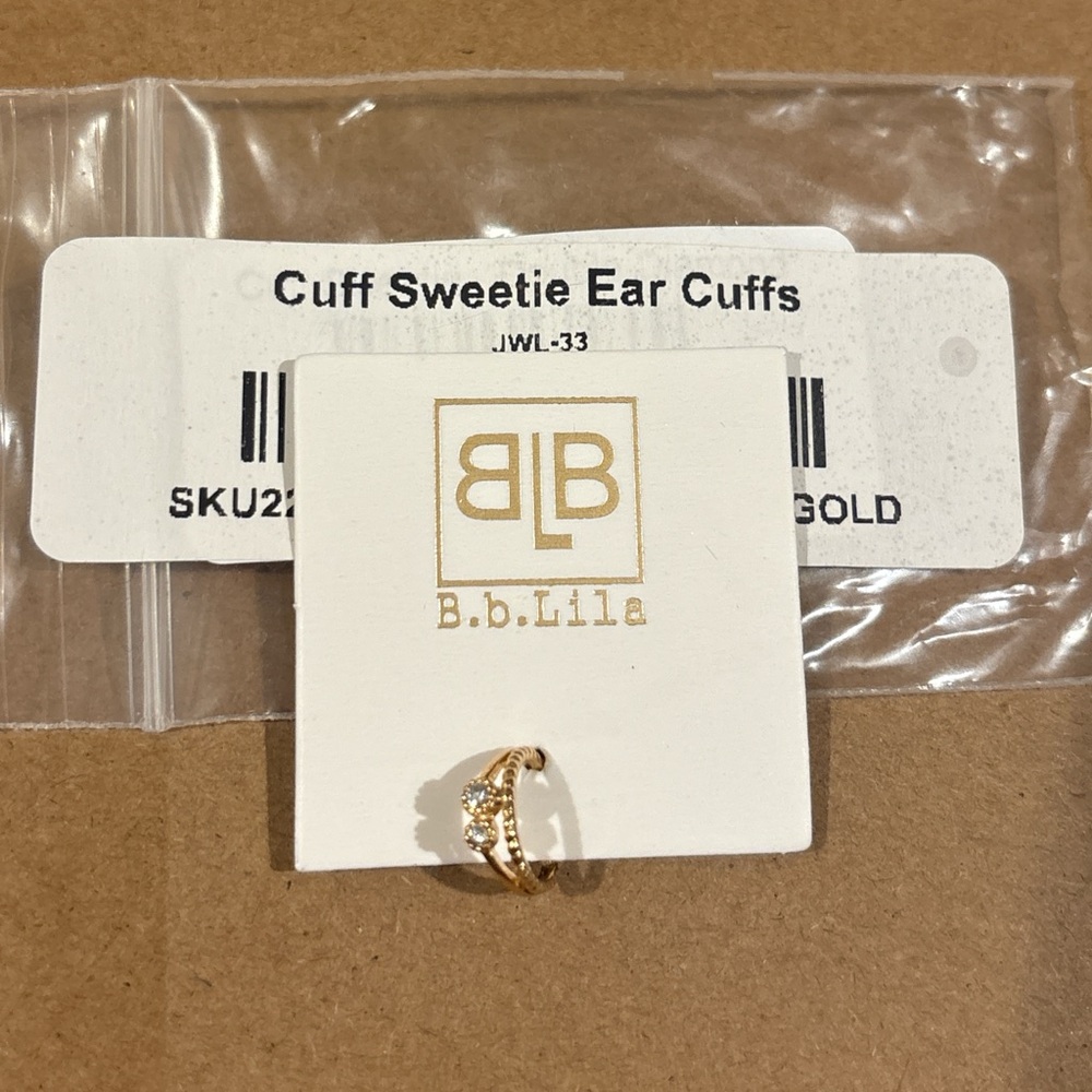 Gold Cuff Sweetie Ear Cuffs